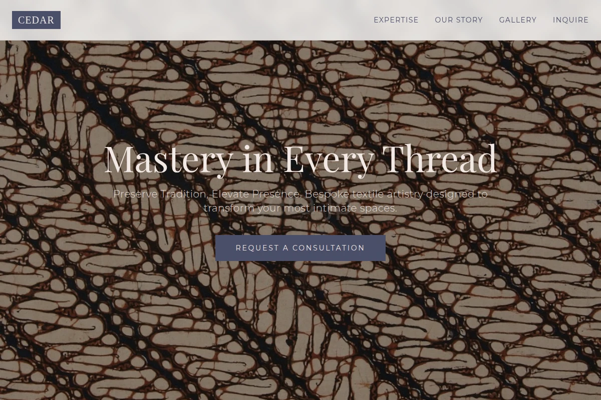 Cedar Textile Design