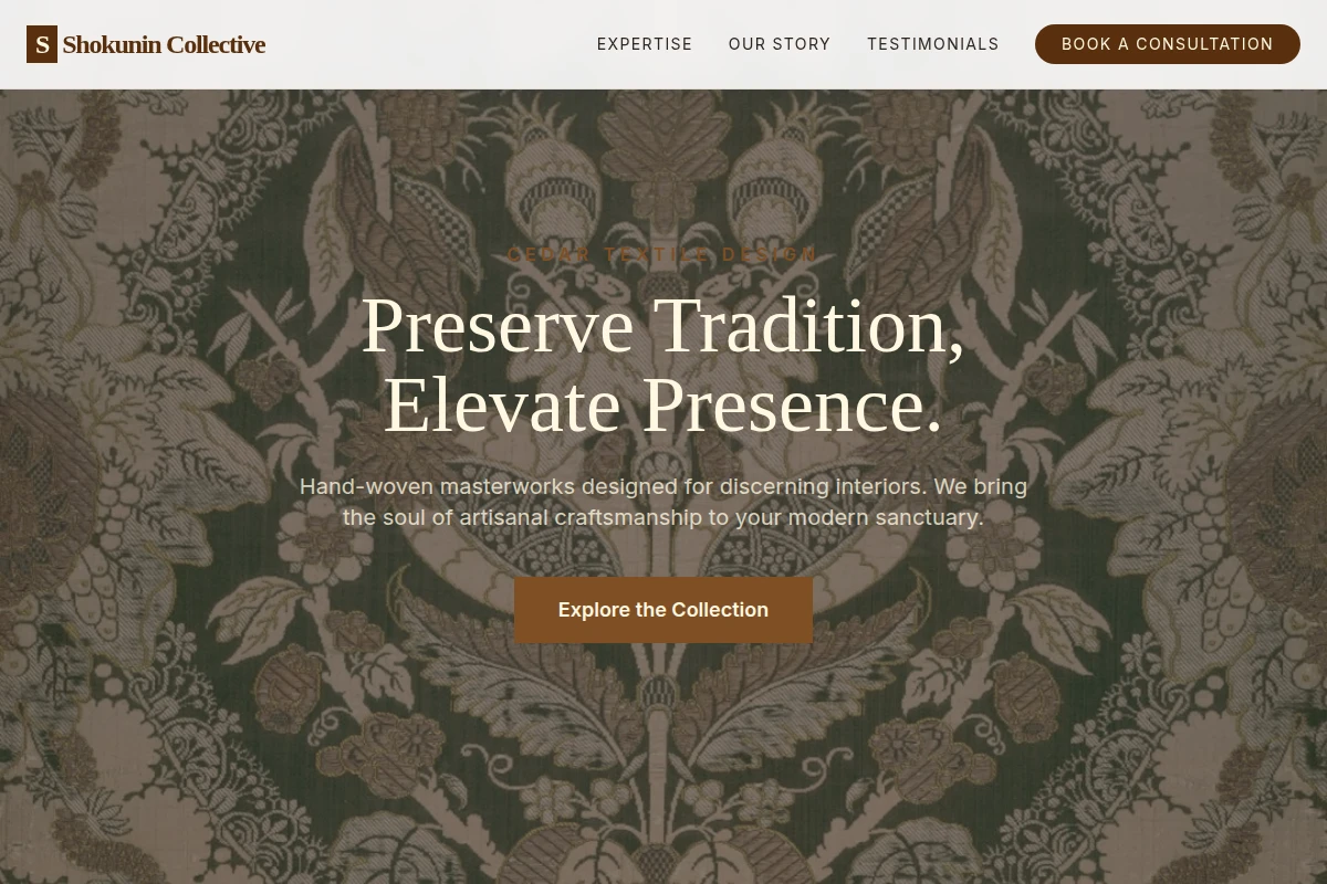 Cedar Textile Design